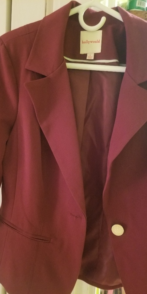 Burgandy blazer